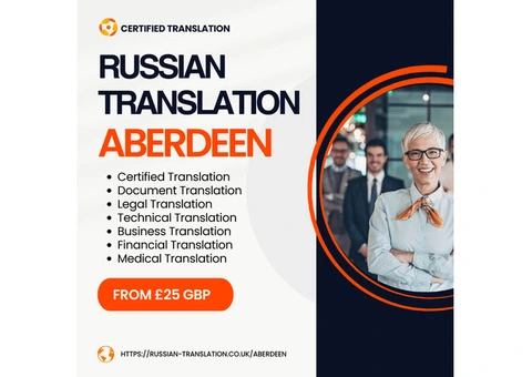 Russian Certified Translation Services in Aberdeen UK - 2/3