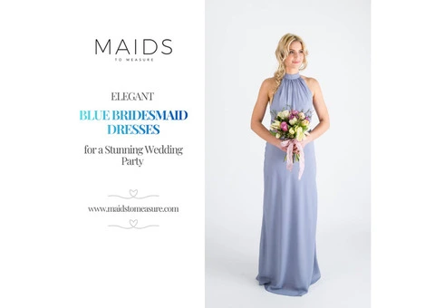 Discover Elegant Blue Bridesmaid Dresses for a Stunning Wedding Party | Maids to Measure UK