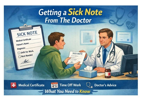 Getting a Sick Note From The Doctor, Without Seeing Them in Person