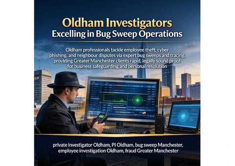 Oldham Investigators Excelling in Bug Sweep Operations
