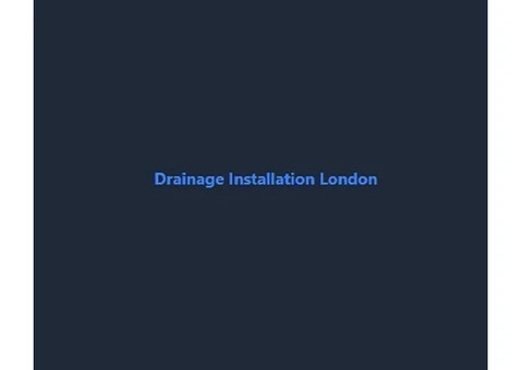 Drainage Installation London