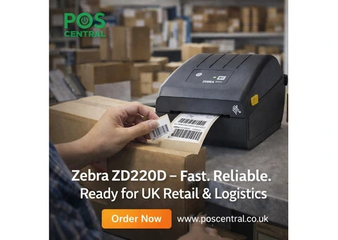 Zebra ZD220D Barcode Label Printer for UK B2B Operations