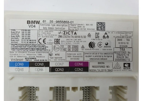 BMW 3 Series B47D20B Engine ECU Set with Key & BDC – 2019 320d RHD - 6/13