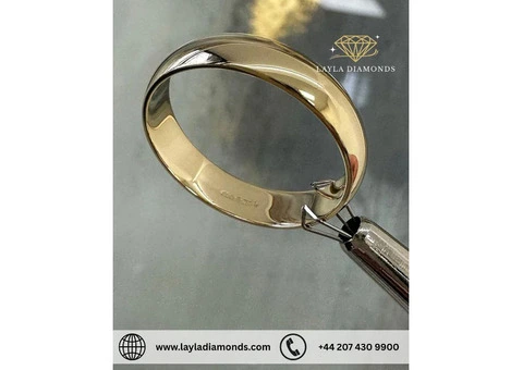 Wedding Bands for Him – 5mm Traditional Court Matt Ring