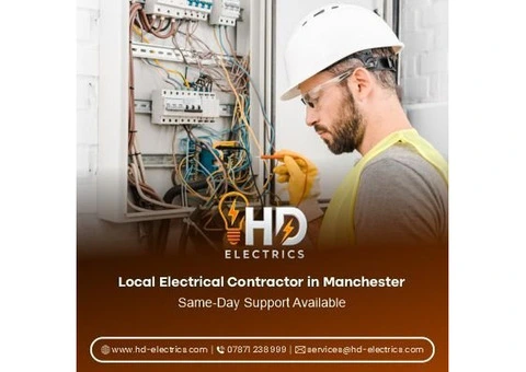 Local Electrical Contractor in Manchester - Same-Day Support Available