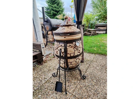 Tandoor 65L Stone | BBQ Oven Made of Fireclay - 1/4