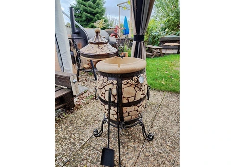 Tandoor 65L Stone | BBQ Oven Made of Fireclay - 2/4