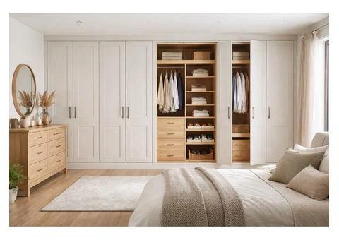 Bespoke Fitted Design for Shaker Style Wardrobe