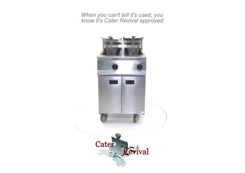 Lincat Opus OG8111N Twin Tank Natural Gas Fryer - 1/7