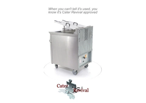 Lincat Opus OG8111N Twin Tank Natural Gas Fryer - 4/7