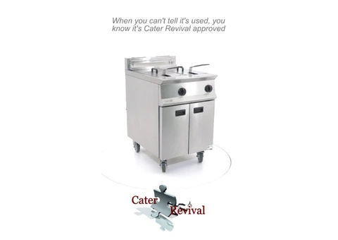 Lincat Opus OG8111N Twin Tank Natural Gas Fryer - 6/7