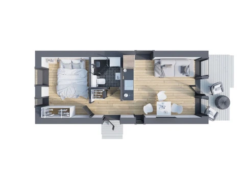 Modular House with Terrace - 5/8