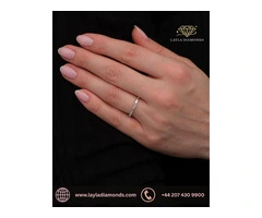 0.40ct Baguette Eternity White Gold Wedding Bands for Women