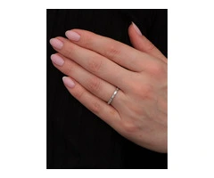 0.60ct Baguette Eternity White Gold Wedding Bands for Women