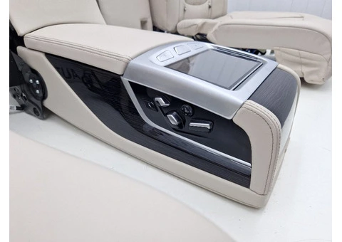 BMW 7 Series G11, G12 Full M Sport Nappa Interior – Comfort Seats, Massage, Ivory White - 4/16
