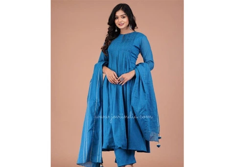 Upgrade Your Wardrobe with JOVI India Ethnic Salwar Suit Sets - 7/8