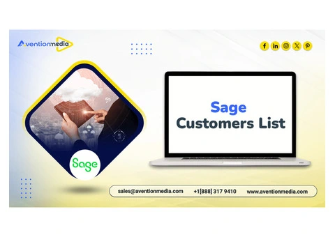 Purchase  a verified Sage Customers List marketing data for your campaigns