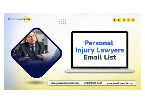 Acquire an accurate Personal Injury Lawyers Email List leads list