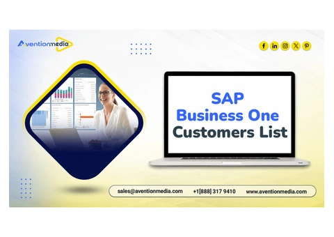 Order  a specialized SAP Business One Customers List contact database