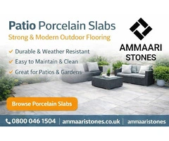 Patio Porcelain Slabs – Strong & Modern Outdoor Flooring