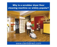 Why is a scrubber dryer floor cleaning machine so widely popular?