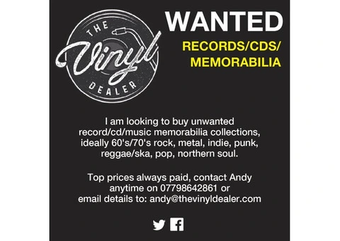 VINYL RECORDS WANTED - TOP PRICES PAID