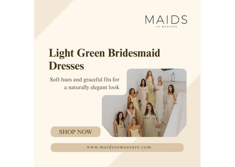 Light Green Bridesmaid Dresses for Fresh Wedding Style | Maids to Measure UK