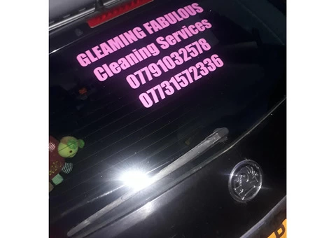 Gleaming fabulous: cleaning services
