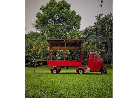 Ape Vespa Bajaj Wings Box Red Iconic Classic ThreeWheeler - 2/13