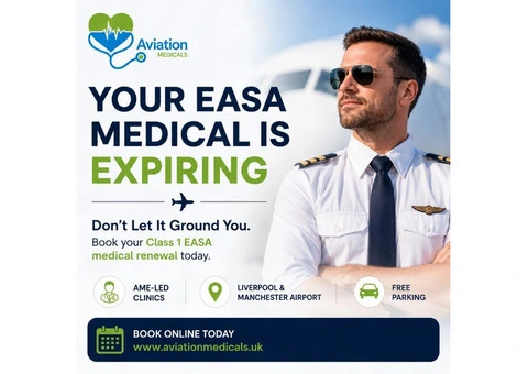 EASA Class 1 Renewal in the UK - Fast, Expert and Hassle-Free