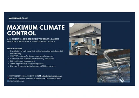 Maximum Climate Control | Commercial & Domestic Air Conditioning