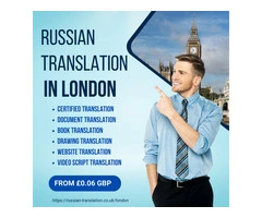 Russian Certified Translation Services in London UK