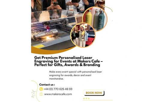 Get Premium Personalised Laser Engraving for Events at Makers Cafe