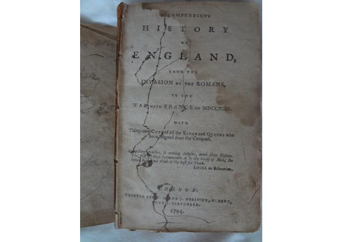 1794 - BEWICK CUTS - A COMPENDIOUS HISTORY OF ENGLAND - BEAT UP LITTLE BOOK - 6/20