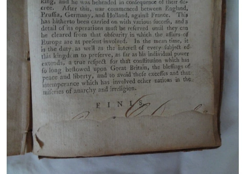 1794 - BEWICK CUTS - A COMPENDIOUS HISTORY OF ENGLAND - BEAT UP LITTLE BOOK - 12/20