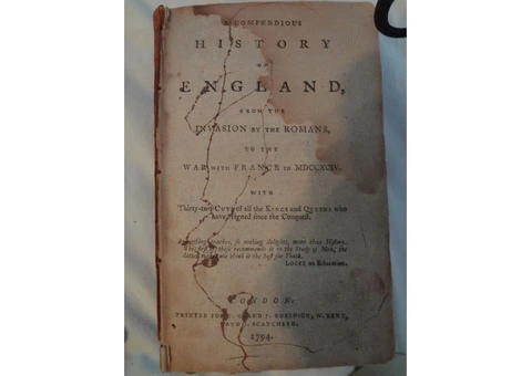 1794 - BEWICK CUTS - A COMPENDIOUS HISTORY OF ENGLAND - BEAT UP LITTLE BOOK - 18/20
