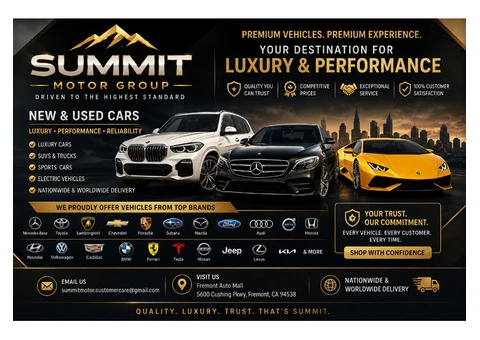 Quality New & Used Cars for Sale – Great Deals Available