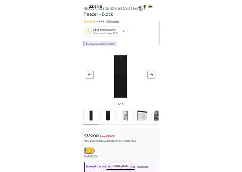 BEKO Pro HarvestFresh AeroFlow CNG4692VA 50/50 Fridge Freezer - Anthracite - 3/3