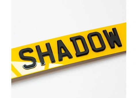 Shadow 4D Number Plates UK | BS AU 145e Certified | From £22.50