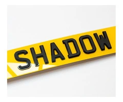 Shadow 4D Number Plates UK | BS AU 145e Certified | From £22.50