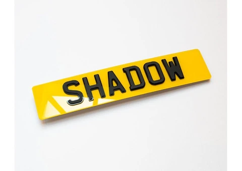 Shadow 4D Number Plates UK | BS AU 145e Certified | From £22.50 - 2/2