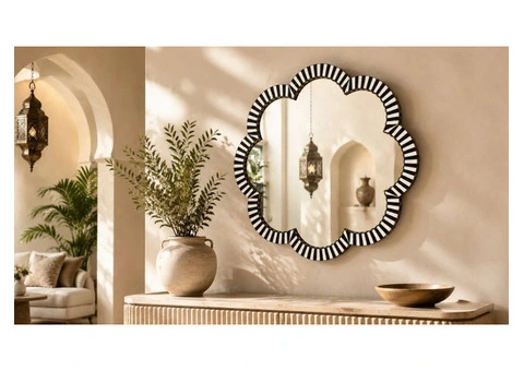 Luxury Mother of Pearl Inlay Mirror - 2/2