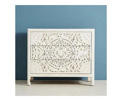 Handcarved Wooden Chest of Drawers