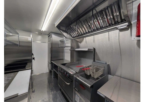 2026 8.5x32ft BBQ Trailer with Porch and fully equipped kitchen available for sale - 6/9