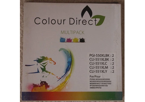 Canon full set of colour and black inks for Pixma 5450 through to 7550