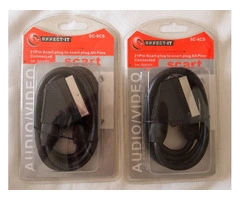 Scart connectors x2 21 pin SC-8CS unopened