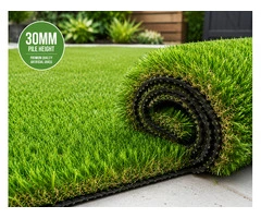 Premium 30mm Artificial Grass – Low Maintenance & Durable