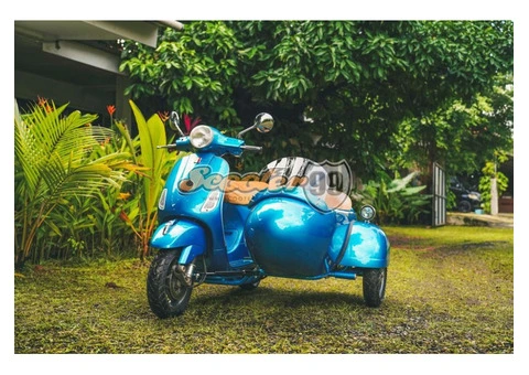 Vespa LX150 Blue Sidecar – A Contemporary Interpretation of Classic Italian Charm - 1/12