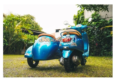 Vespa LX150 Blue Sidecar – A Contemporary Interpretation of Classic Italian Charm - 3/12