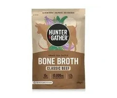 Hunter & Gather Grass-Fed Beef Bone Broth – Classic Beef 400g